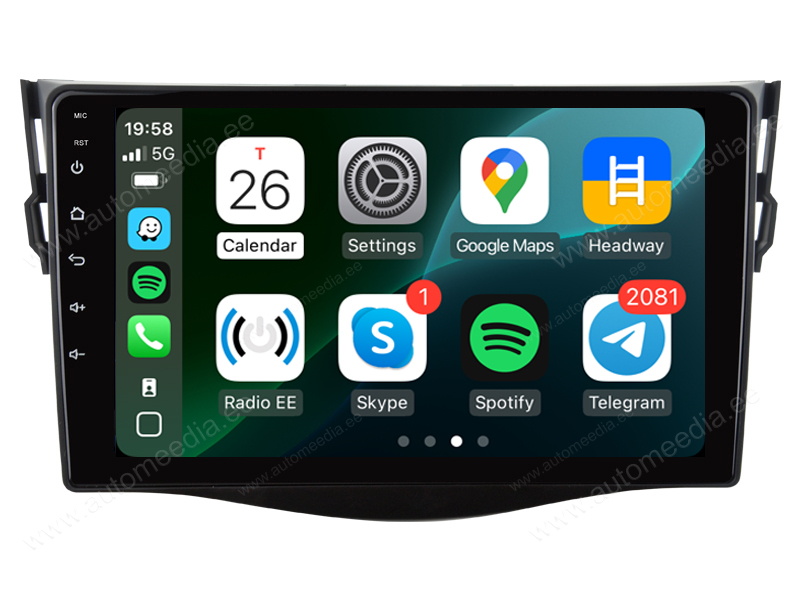 Toyota RAV4 (2006-2012) Android  | GPS autoraadio ja multimeedia keskus