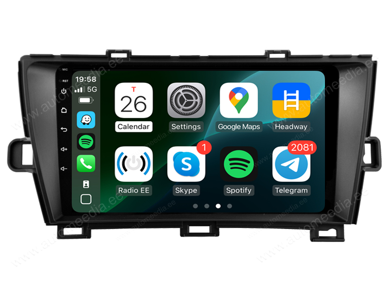Toyota Prius (2009-2015) Android  | GPS autoraadio ja multimeedia keskus