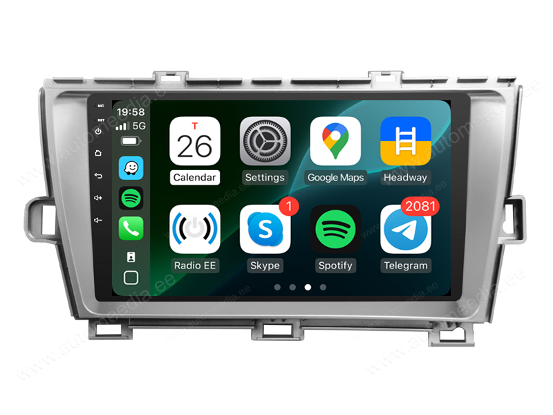 Toyota Prius (2009-2015) Android  | GPS autoraadio ja multimeedia keskus