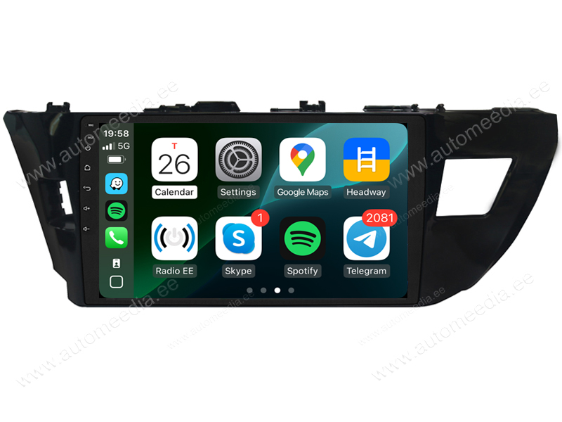 TOYOTA COROLLA (2012-2015) Android  | GPS autoraadio ja multimeedia keskus