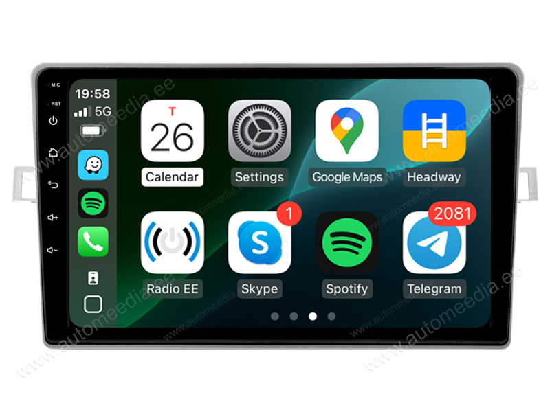 Toyota Verso R20 2009 - 2018 Android  | GPS autoraadio ja multimeedia keskus