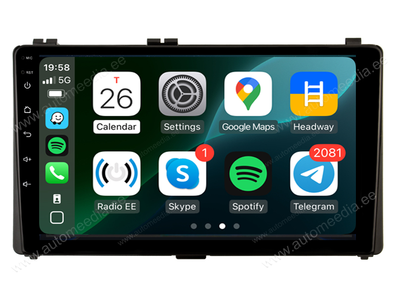 TOYOTA AURIS Gen. II (2015-2018) Android  | GPS autoraadio ja multimeedia keskus