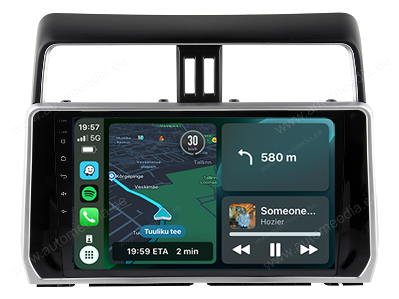 Toyota Landcruiser 150 (2018-2022) Android | auto GPS radio ja multimedia näyttösoitin