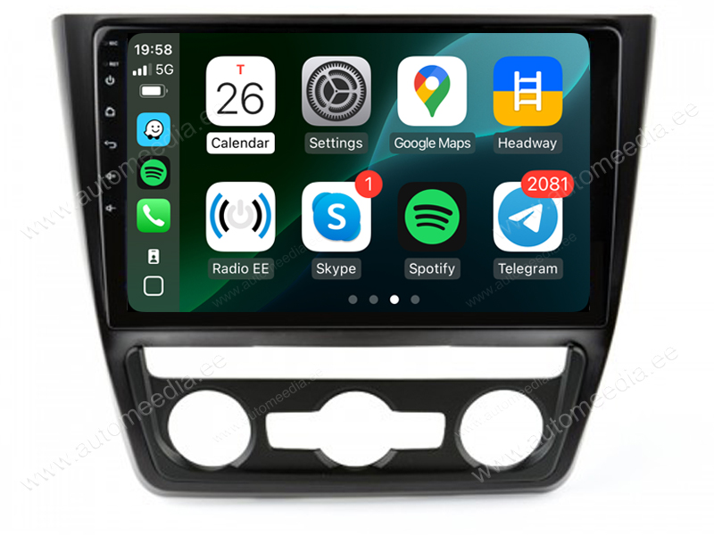 Skoda Yeti (2009-2014) Android  | GPS autoraadio ja multimeedia keskus