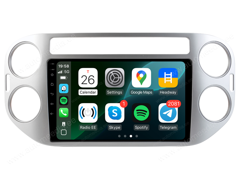 VW Tiguan (2007-2012) Android  | GPS autoraadio ja multimeedia keskus