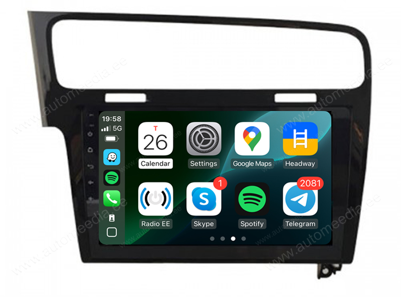 VW Golf 7 Android  | GPS autoraadio ja multimeedia keskus