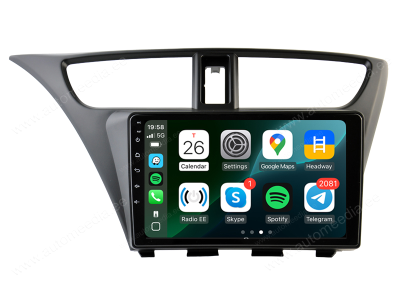 Honda CIVIC Hatchback 2012-2017 Android  | GPS autoraadio ja multimeedia keskus