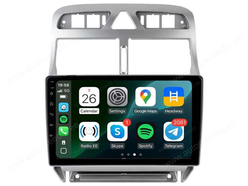 PEUGEOT 307 | 307CC | 307SW | (2004-2013) Android  | GPS autoraadio ja multimeedia keskus
