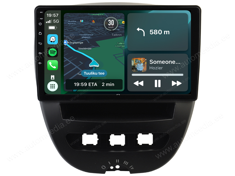 Peugeot 107 | Citroen C1 | Toyota Aygo | (2005 - 2014) Android | auto GPS radio ja multimedia näyttösoitin