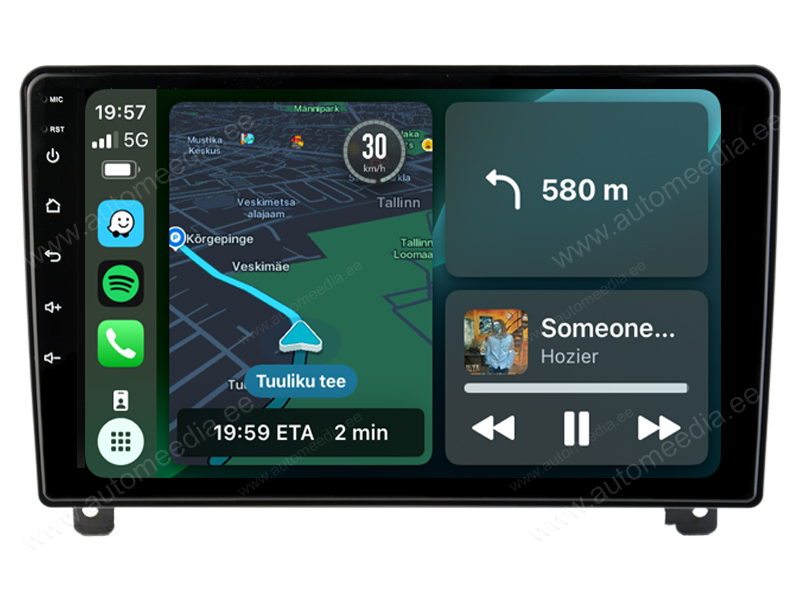 Peugeot 407 Black Frame 2004-2011 Android | auto GPS radio ja multimedia näyttösoitin