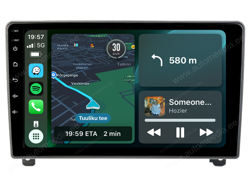 Peugeot 407 Silver Frame 2004-2011 Android | auto GPS radio ja multimedia näyttösoitin