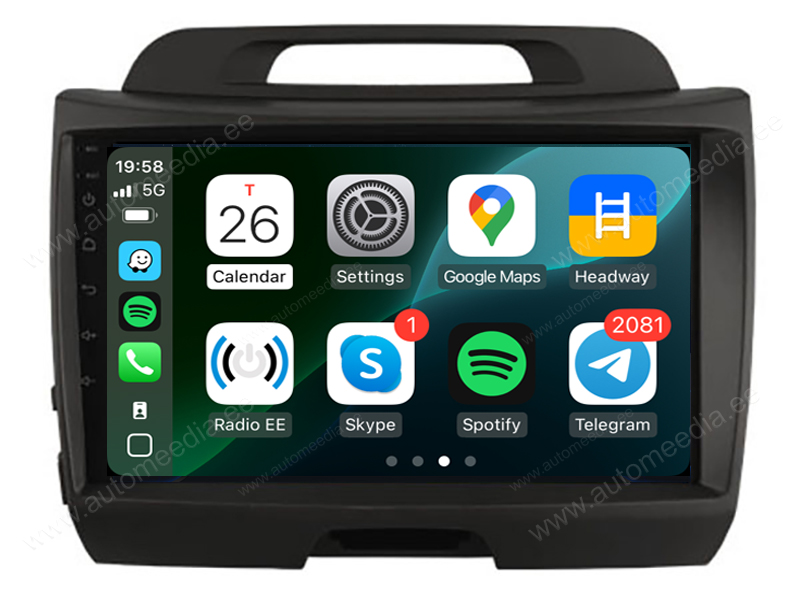 Kia Sportage (2010-2015) Android  | GPS autoraadio ja multimeedia keskus