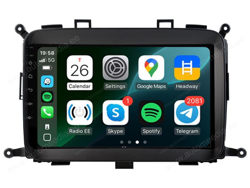 KIA Carens (2012-2018) Android  | GPS autoraadio ja multimeedia keskus