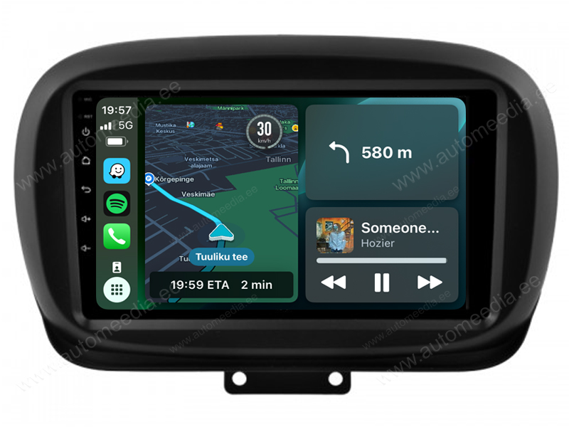 Fiat 500X (2015-2020) Android  | GPS autoraadio ja multimeedia keskus