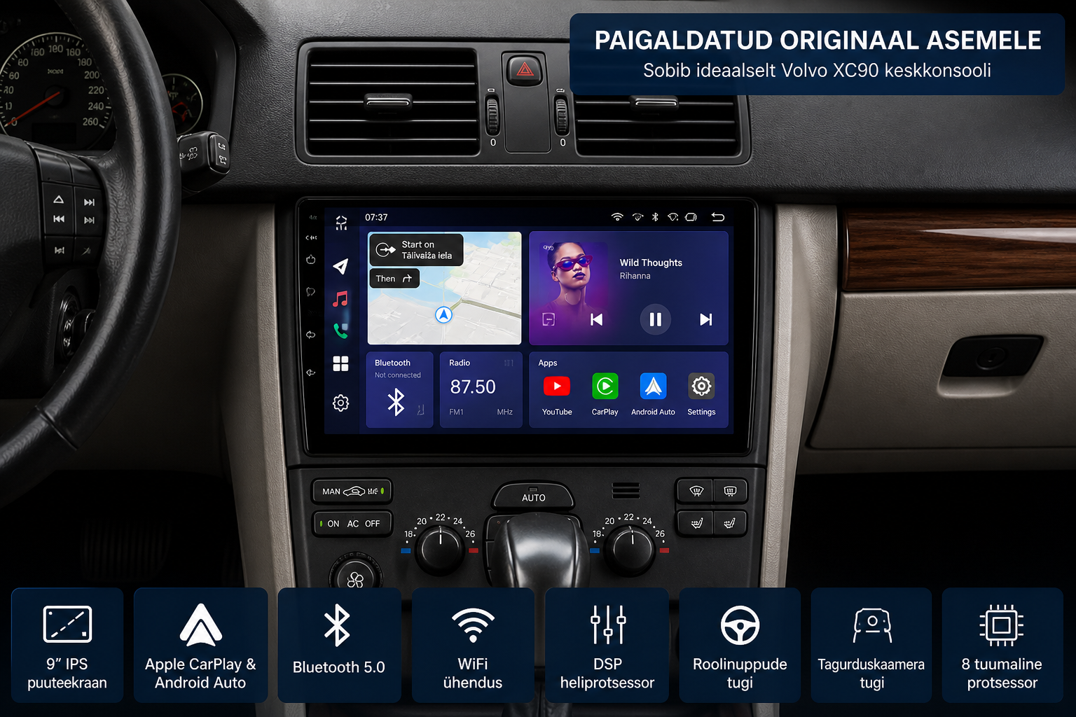 Automedia F2013 Mudelikohane android multimeediakeskus gps naviraadio