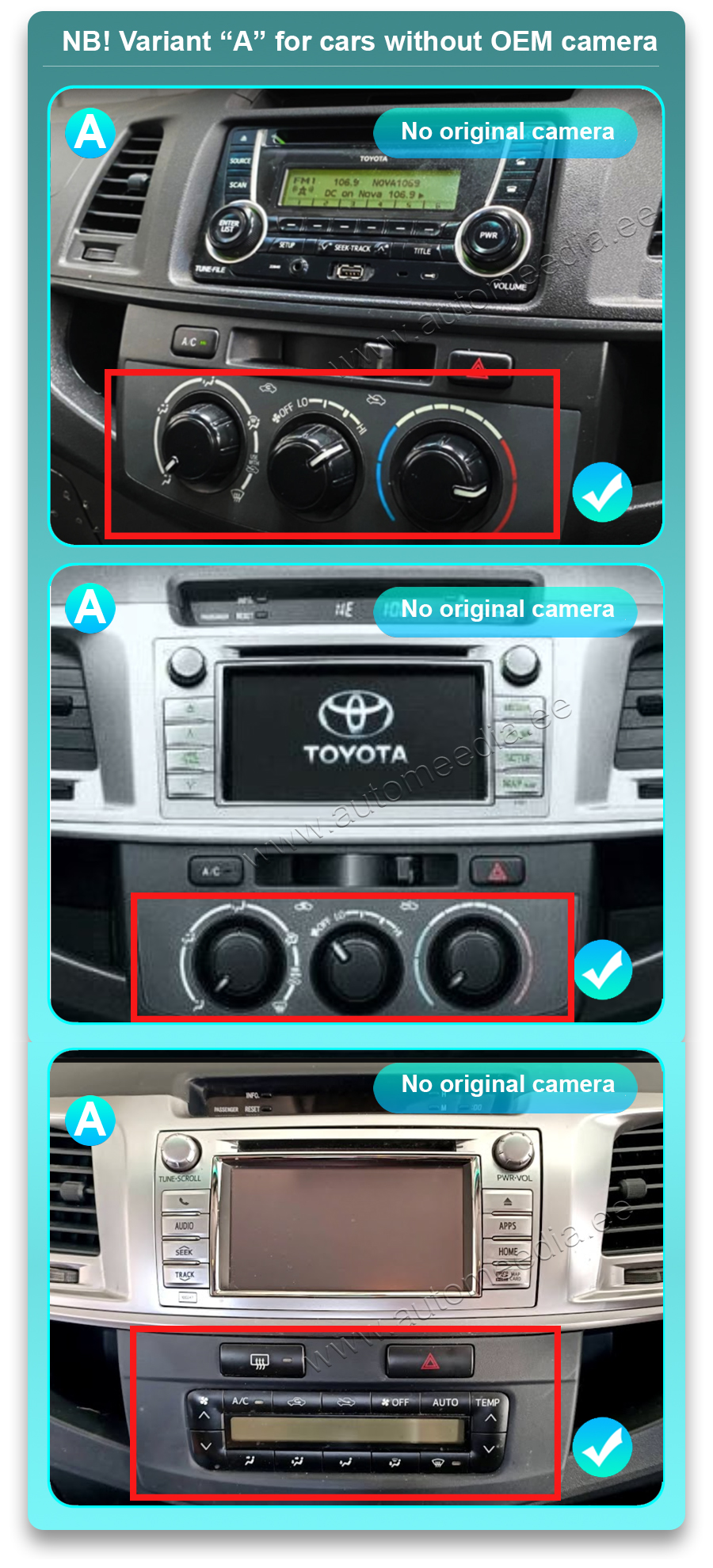 Automedia 9138 Automedia 9138 custom fit multimedia radio suitability for the car