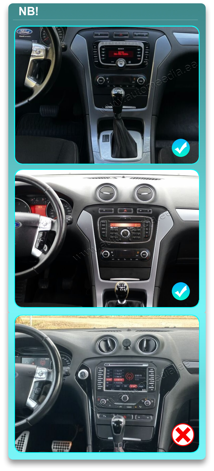 Automedia 9455 Automedia 9455 совместимость мультимедийного радио в зависимости от модели автомобиля