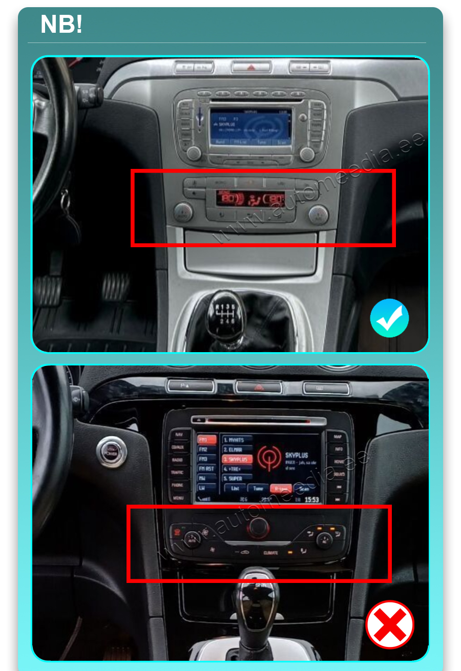 Automedia 9468 Automedia 9468 совместимость мультимедийного радио в зависимости от модели автомобиля