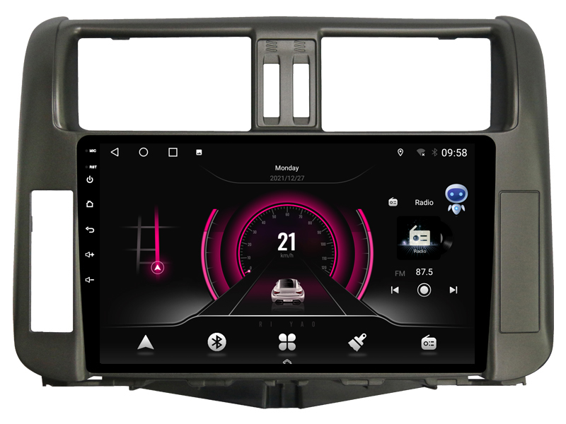 Toyota Land Cruiser 150 2009 - 2013 with JBL | Android 12 auto GPS multimedia näyttösoitin | 9" tuuman kosketusnäyttö | Automedia WTS-9119B