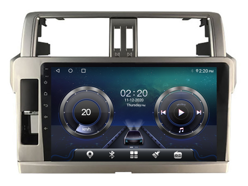 Toyota Land Cruiser 150 2013 - 2017 Android 12 auto GPS raadio un multimēdiju centrs | 10.1" collu ekrāns | WTS-9121