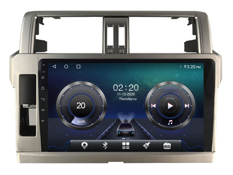 Toyota Land Cruiser 150 2013 - 2017 | Android 12 auto GPS multimedia näyttösoitin | 10.1" tuuman kosketusnäyttö | Automedia WTS-9121