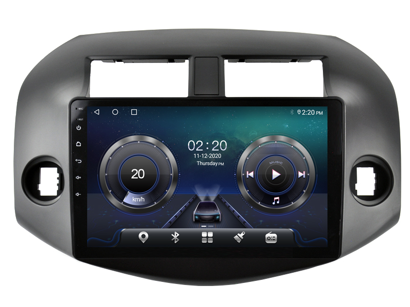 Toyota RAV4 3 XA30 2005 - 2013 | Android 12 auto GPS multimedia näyttösoitin | 10.1" tuuman kosketusnäyttö | Automedia WTS-9126A
