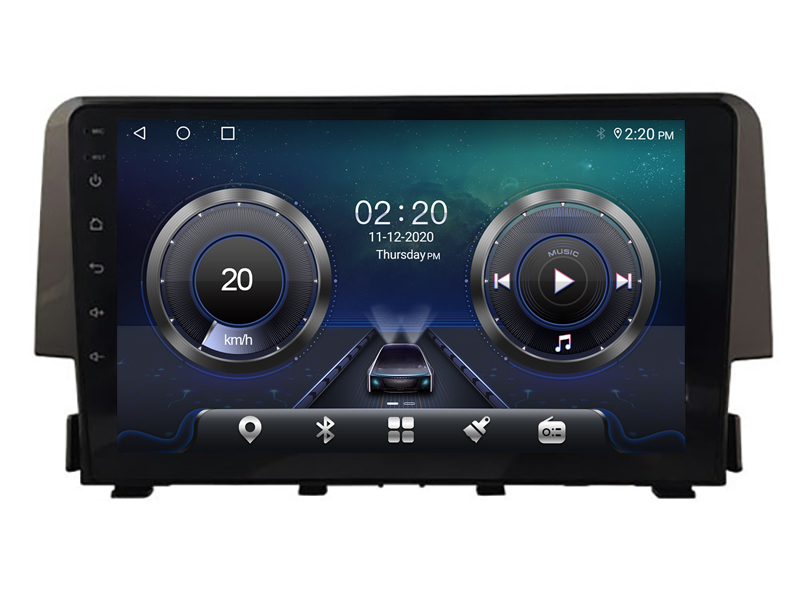 Honda Civic 2015 - 2020 Mudelipõhine Android 12 auto GPS multimeediakeskus | 9" tollise ekraaniga | Automedia WTS-9322
