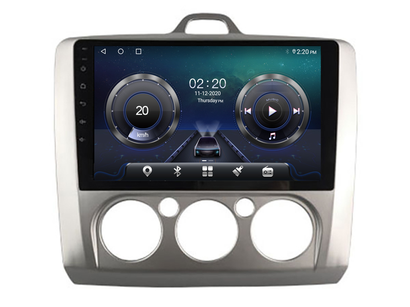 2005-2011 FOCUS (Manual-Aircondition)  | Android 12 Автомобильная магнитола с GPS навигацией | 9" дюймов экран | Automedia WTS-9488