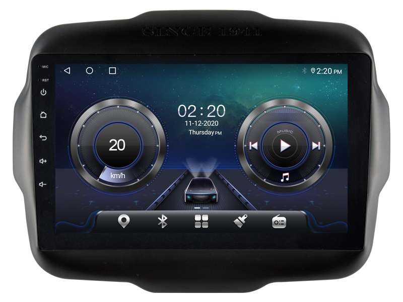 Jeep Renegade 2016 - 2020 Mudelipõhine Android 12 auto GPS multimeediakeskus | 9" tollise ekraaniga | Automedia WTS-9831