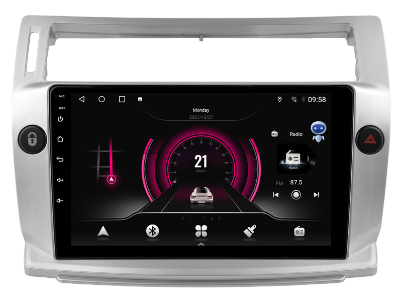 Citroen C4 C-Triomphe C-Quatre 2004 - 2009 | Android 12 auto GPS multimedia näyttösoitin | 9" tuuman kosketusnäyttö | Automedia WTS-9949