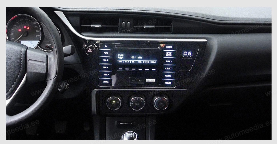 TOYOTA COROLLA (2017-2018)  Automedia RVT5324 Automedia RVT5324 custom fit multimedia radio suitability for the car