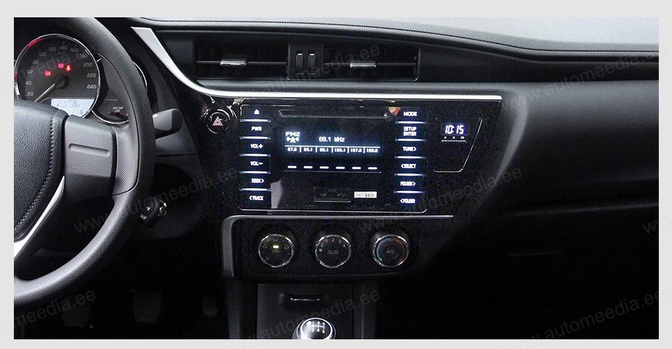 TOYOTA AURIS Gen. II (2015-2018)  Automedia RVT5324A Automedia RVT5324A custom fit multimedia radio suitability for the car