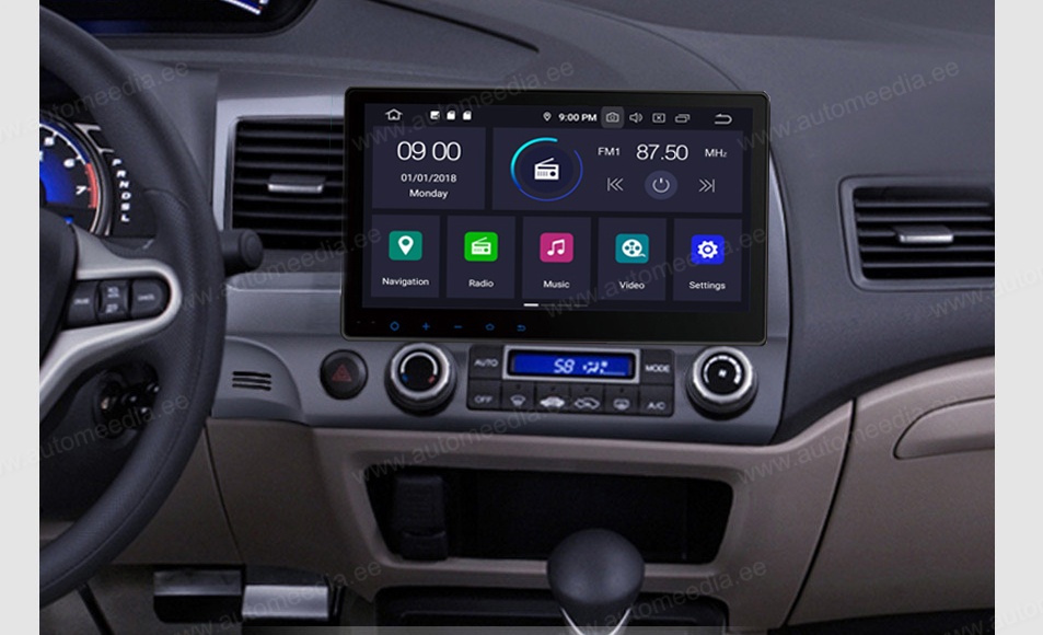 HONDA CIVIC Sedan (2006-2011) Automedia RVT5327 Mudelikohane android multimeediakeskus gps naviraadio