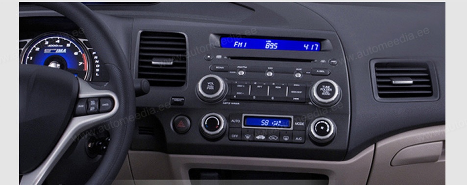 HONDA CIVIC Sedan (2006-2011)  Automedia RVT5327 Automedia RVT5327 совместимость мультимедийного радио в зависимости от модели автомобиля