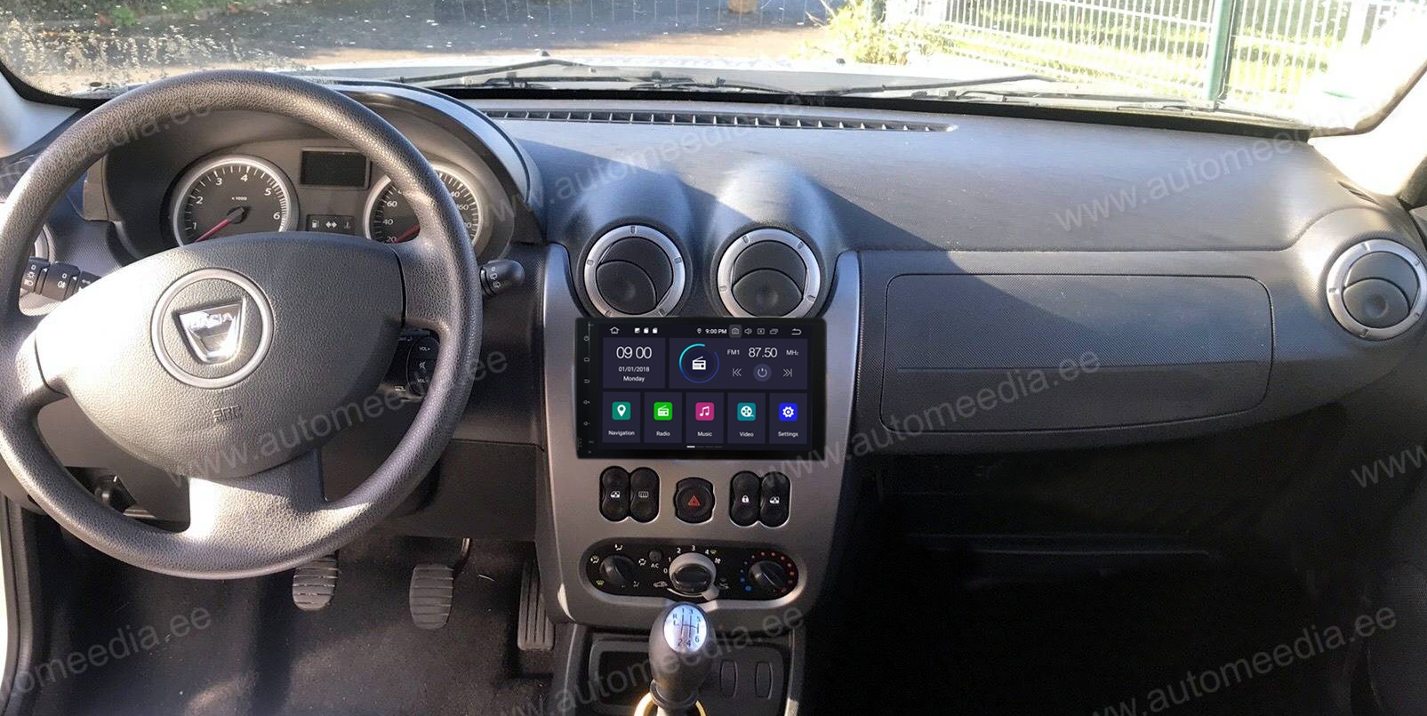 Dacia DUSTER (2010-2018)  Automedia RVT5337S Mudelikohane android multimeediakeskus gps naviraadio