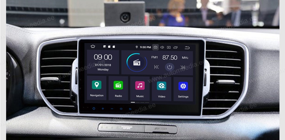 KIA SPORTAGE (2016-2021)  Automedia RVT5350 Car multimedia GPS player with Custom Fit Design