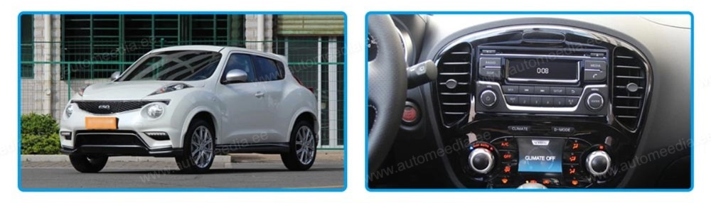 Nissan Juke (2012-2017)  Automedia RVT5363 Automedia RVT5363 custom fit multimedia radio suitability for the car