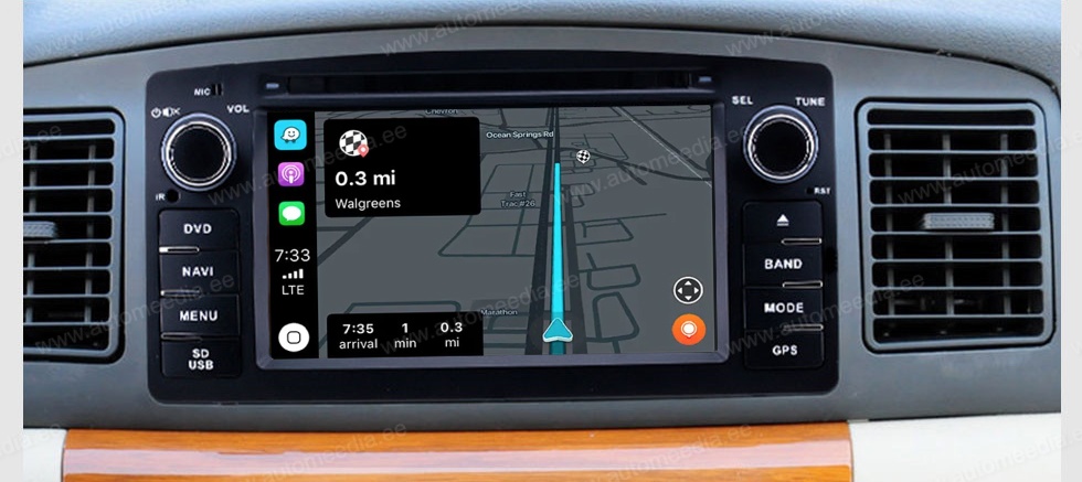 TOYOTA COROLLA (2004-2007) Automedia RVT5512 Car multimedia GPS player with Custom Fit Design
