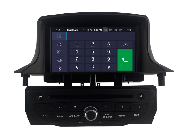 RENAULT Megane III / Fluence (2009-2011) (BLACK FRAME) Automedia RVT5515B merkkikohtainen Android GPS multimedia näyttösoitin