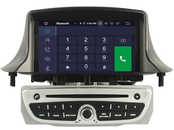 RENAULT Megane III / Fluence (2009-2011) (SILVER FRAME) Automedia RVT5515S merkkikohtainen Android GPS multimedia näyttösoitin