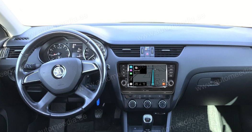 Skoda Octavia (2014-2016)  Automedia RVT5520 Car multimedia GPS player with Custom Fit Design