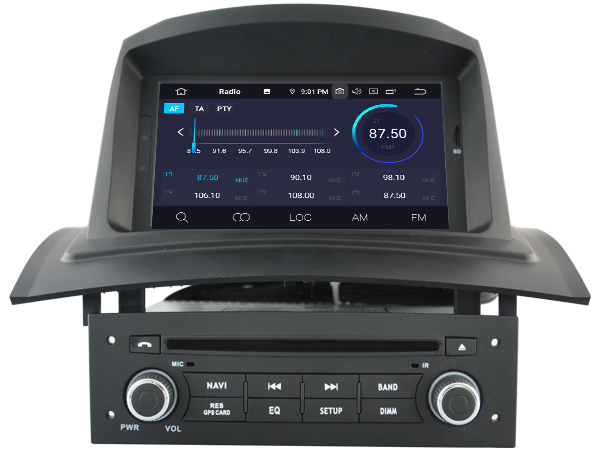 RENAULT Megane II / Fluence (2002-2008) Automedia RVT5522 merkkikohtainen Android GPS multimedia näyttösoitin
