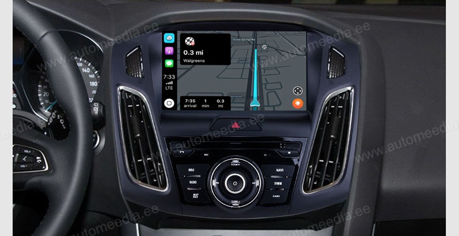 Ford Focus (2015-2017)  Automedia RVT5556 Mudelikohane android multimeediakeskus gps naviraadio