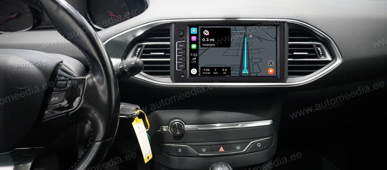 PEUGEOT 308S  Automedia RVT5560 merkkikohtainen Android GPS multimedia näyttösoitin