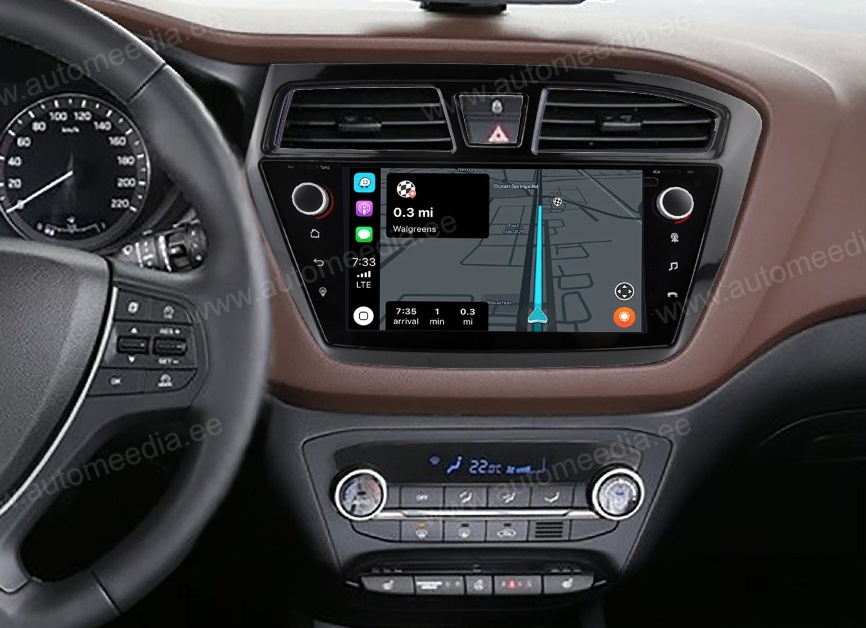 HYUNDAI I20 (2014-2017)  Automedia RVT5566L Car multimedia GPS player with Custom Fit Design