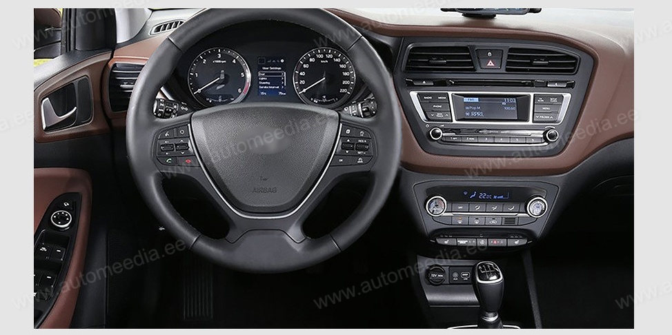 HYUNDAI I20 (2014-2017)  Automedia RVT5566L Automedia RVT5566L custom fit multimedia radio suitability for the car