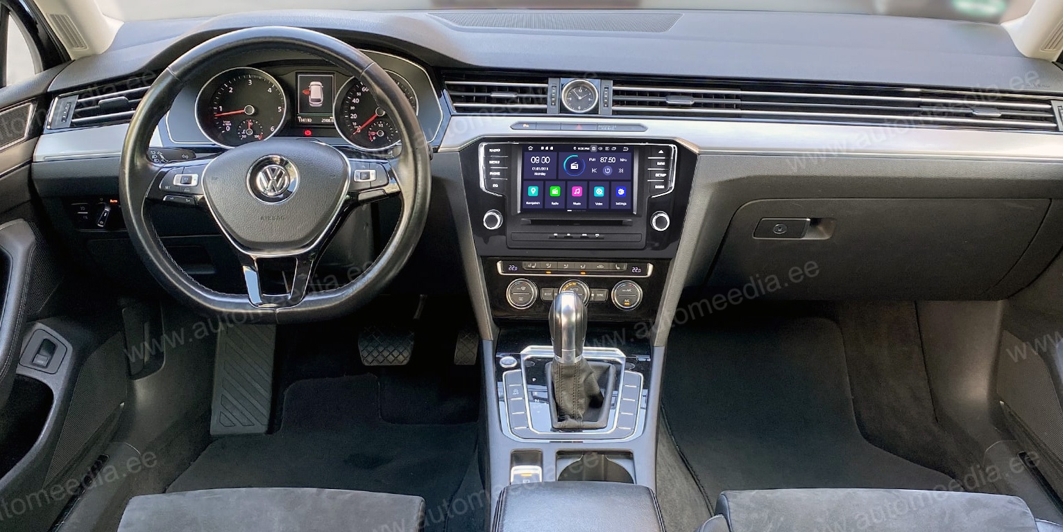VW Passat B8 (2015 - 2017) Automedia RVT5579 merkkikohtainen Android GPS multimedia näyttösoitin