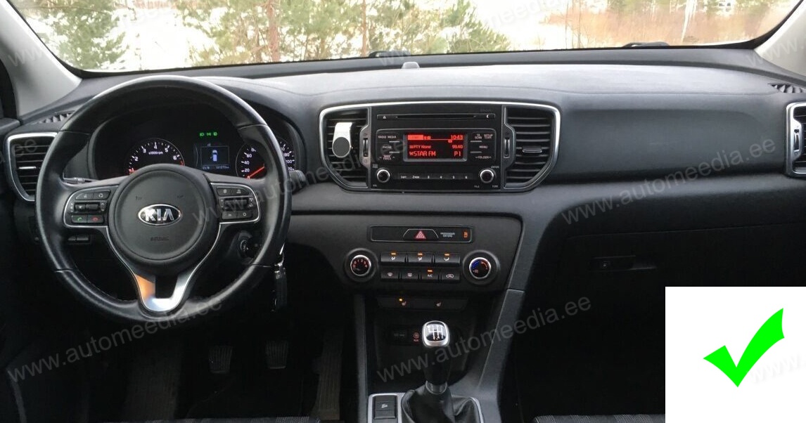 KIA SPORTAGE (2016-2021)  Automedia RVT5580 Automedia RVT5580 custom fit multimedia radio suitability for the car