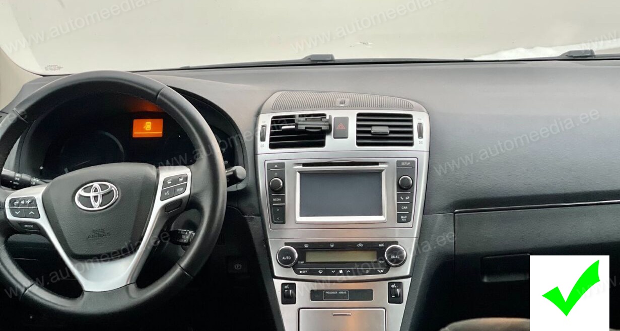 Toyota Avensis T27 (2008-2013)  Automedia RVT5585B Automedia RVT5585B mallikohtaisen multimediaradion soveltuvuus autoon