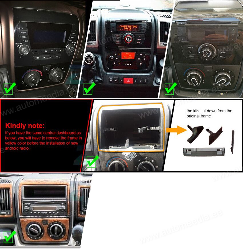 PEUGEOT 308S  Automedia RVT5560 Automedia RVT5560 custom fit multimedia radio suitability for the car